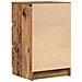 Comodini con 3 Cassetti 2 pz Legno Antico 39x35x65 cm - Foto miniatura 4