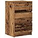 Comodini con 3 Cassetti 2 pz Legno Antico 39x35x65 cm - Foto miniatura 8