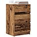 Comodini con 3 Cassetti 2 pz Legno Antico 39x35x65 cm - Foto miniatura 9