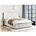 Letto Contenitore Tessuto Castelnavet 160 X 200 Cm Bianco Sporco - Foto miniatura 1