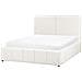 Letto Contenitore Tessuto Castelnavet 160 X 200 Cm Bianco Sporco - Foto miniatura 4