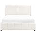 Letto Contenitore Tessuto Castelnavet 160 X 200 Cm Bianco Sporco - Foto miniatura 5