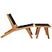 Lusso Casadino -  Sedia A Sdraio Con Poggiapiedi In Legno Massello Di Teak E Corda - Foto miniatura 1