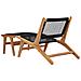 Lusso Casadino -  Sedia A Sdraio Con Poggiapiedi In Legno Massello Di Teak E Corda - Foto miniatura 3