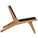 Lusso Casadino -  Sedia A Sdraio Con Poggiapiedi In Legno Massello Di Teak E Corda - Foto miniatura 5