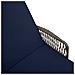 Lettino Prendisole Set di 3 Grigio e blu navy Rattan PE, metallo - Foto miniatura 9