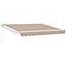 Tenda Retrattile Manuale Beige 350x250 cm, stoffe di ricambio per tenda  per telaio 3.5x2.5 m Beige - Foto miniatura 1