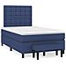 Giroletto a Molle con Materasso Blu 120x190 cm in Tessuto - Foto miniatura 2