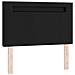 Letto Box Spring con Materasso Nero 90x200 cm in Pelle Sintetica, Testiera Semplice Nero 90 cm in Pelle Sintetica - Foto miniatura 7