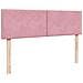 Struttura Letto Pouf con Materasso Rosa 140x200 cm in Velluto - Foto miniatura 8