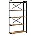 Libreria rovere artigianale 80 x 30 x 153 cm Legno multistrato - Foto miniatura 1