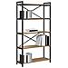 Libreria rovere artigianale 80 x 30 x 153 cm Legno multistrato - Foto miniatura 3