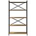 Libreria rovere artigianale 80 x 30 x 153 cm Legno multistrato - Foto miniatura 5