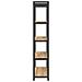 Libreria rovere artigianale 80 x 30 x 153 cm Legno multistrato - Foto miniatura 6