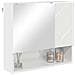 Mobiletto per specchio con porta Bianco lucido 59 x 17 x 55 cm - Foto miniatura 3