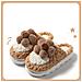 Pantofole Di Cotone Peluche Girasole - Calde, Con Suola Spessa E Antiscivolo Per Interni Per Autunno E Inverno Brown 38 - Foto miniatura 1