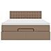 Pouf Letto con Materassi e LED Cappuccino 140x200cm Similpelle - Foto miniatura 8