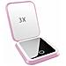 Specchio Per Trucco Led - Luce Tricolore Ricaricabile Compatto Con Ingrandimento 3x Pink - Foto miniatura 1