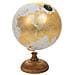 Mappamondo In Plastica Con Base In Legno Marrone D15x20h - Foto miniatura 1