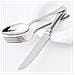 Octavia Set 24 posate acciaio inox 18/10 - Servizio per 6 Persone - forchetta, coltello, cucchiaio e cucchiaino - Design elegante per tavole classiche e vintage - Foto miniatura 3