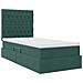 Letto con contenitore e materasso Verde Scuro 100 x 200 cm - Foto miniatura 5