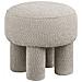 Pouf Canberra In Poliestere Sabbia Scuro — Ø43×43 Cm, Hn1258 - Foto miniatura 1