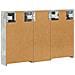 Set di Armadi da Bagno con lo scaffale 3 pcs 80 x 10,5 x 50 cm - Foto miniatura 9