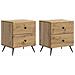 Armadio da Notte 2 pcs Rovere Artigianale 43 x 34,5 x 47,5 cm - Foto miniatura 1