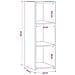 Credenza Rovere Nero 30 x 41 x 93 cm Legno ingegnerizzato - Foto miniatura 6