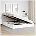 Letto con Contenitore Bianco Puro 183 x 213 cm Similpelle - Foto miniatura 4