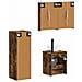Set di mobili per il bagno 4 pcs Rovere Fumo - Foto miniatura 3