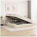 Letto con contenitore e materasso Crema 160 x 200 cm Velluto - Foto miniatura 2