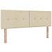 Letto con contenitore e materasso Crema 160 x 200 cm Velluto - Foto miniatura 4