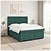 Letto box spring con materasso Verde Scuro 160 x 200 cm Velluto - Foto miniatura 2