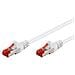 ICOC CCA6F-005-WH - Cavo di rete Patch in CCA Schermato Cat. 6 Bianco F / UTP 0,5 m Bulk - Foto miniatura 1