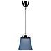 Lampadario Led 7w Campana In Plastica Blu E Acciaio Cromato Luce Naturale 4000k Vt-1036 8506 - Foto miniatura 2