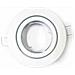 Portafaretto Incasso Alluminio Rotondo Orientabile Gu10-gu5.3 Mod. Vt- 7227 Sku 3469 Bianco - Foto miniatura 1