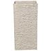 Vaso Rettangolare Per Interno Ed Esterno Beige 30x30x60cm Gaza - Foto miniatura 1