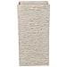 Vaso Rettangolare Per Interno Ed Esterno Beige 30x30x60cm Gaza - Foto miniatura 23