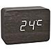 TFA Dostmann Clocco 60.2549.01-Sveglia radiocontrollata, Effetto Legno, Plastica, Bianco / Nero - Foto miniatura 3