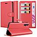 Custodia Compatibile Con Huawei Nova 5t In Rosso Carminio - Coperchio Protettiva Con Chiusura Magnetica, Funzione Stand E Tasca Per Le Carte - Foto miniatura 1