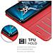 Custodia Compatibile Con Huawei Nova 5t In Rosso Carminio - Coperchio Protettiva Con Chiusura Magnetica, Funzione Stand E Tasca Per Le Carte - Foto miniatura 4
