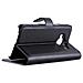 Custodia Compatibile Con Htc One Me In Nero Carbone - Coperchio Protettiva Con Chiusura Magnetica, Funzione Stand E Tasca Per Le Carte - Foto miniatura 4