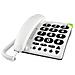 Phoneeasy 311c Telefono Analogico Bianco (Phone Easy [ big Button] White) - Versione Uk - Foto miniatura 1