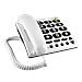 Phoneeasy 311c Telefono Analogico Bianco (Phone Easy [ big Button] White) - Versione Uk - Foto miniatura 3