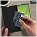 Custodia Per Samsung Galaxy A21s Portacarte Cover Silicone Supporto, Nero - Foto miniatura 4