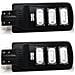 2 X Lampione Stradale A Led 90w Con Pannello Solare Crepuscolare E Telecomando - Foto miniatura 1
