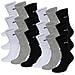 Unisex Crew Calzini Calzini Calzini Da Sport Con Suola 6 Pacco - Bianco / Grigio / Nero, 43-46 - Foto miniatura 1