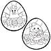 Color-in Di Pasqua Decorazione Per Finestra (confezione Da 12) Artigianato Di Pasqua Per I Bambini Per Decorare E Display Aw144 - Foto miniatura 4