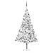 Set Albero Natale Artificiale LED e Palline Argento 210 cm PVC - Foto miniatura 1